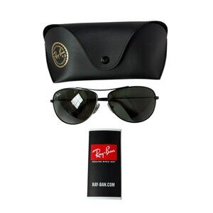 Ray-Ban RB3293-006/71_63 Gunmetal Gray Green 63mm Sunglasses Men's Aviator New